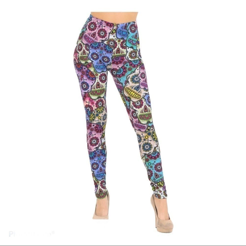 โSUGARโSKULLย LEGGINGS